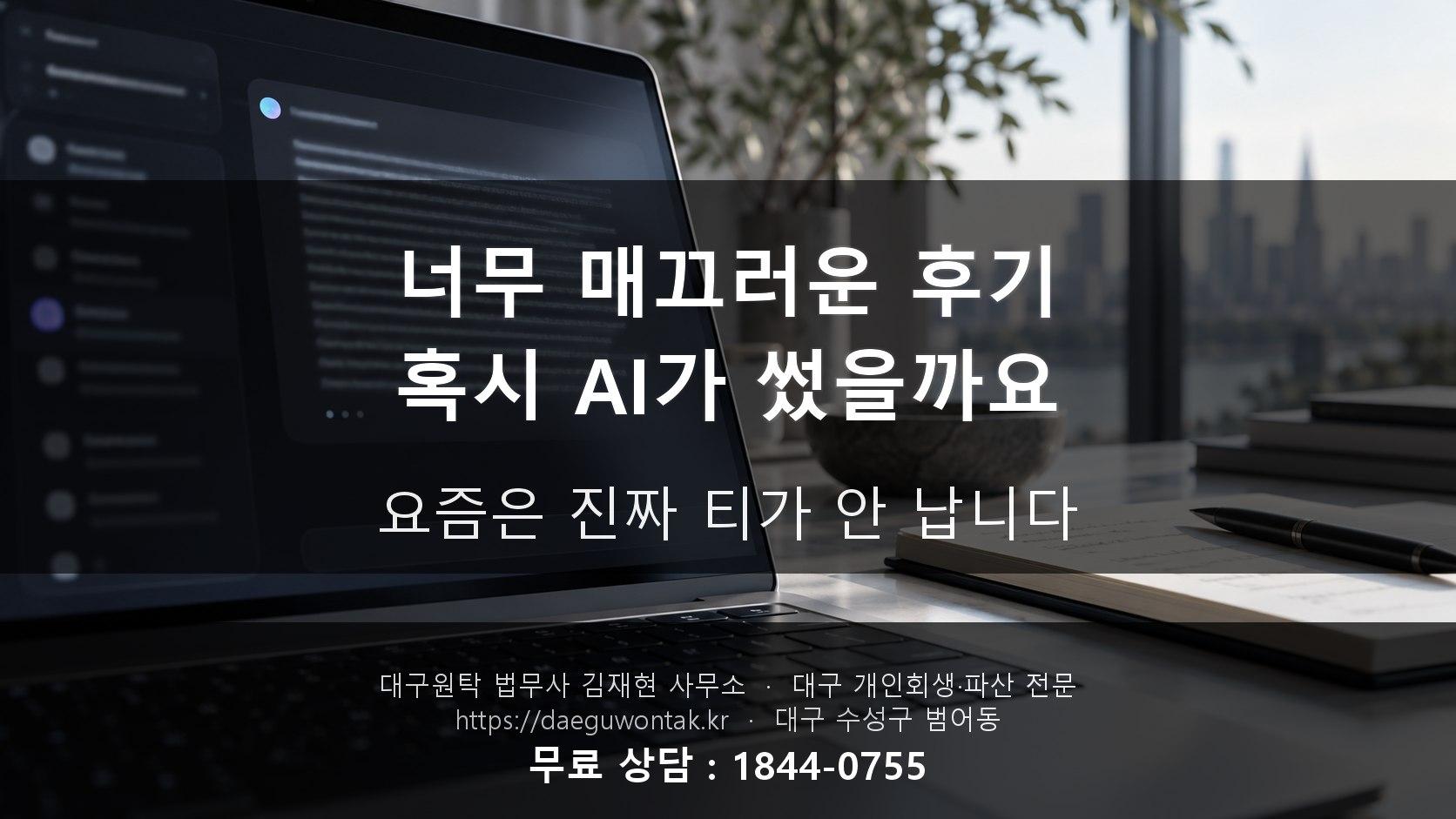 AI가 쓴 개인회생 후기, 요즘은 진짜 티가 안 납니다 — 그래도 구별하는 법 알려드릴게요