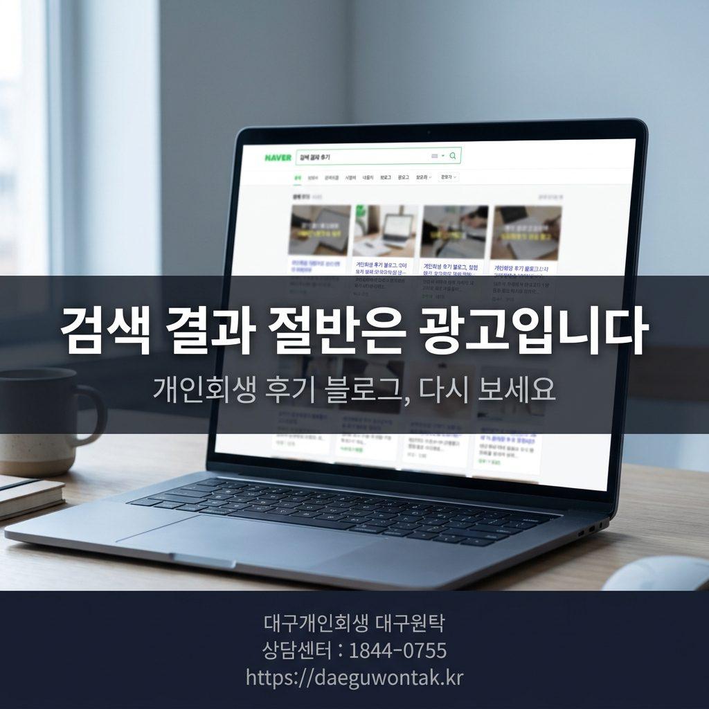 네이버에 "개인회생 후기" 검색하면 나오는 블로그 글, 절반은 광고라는 거 아셨어요?