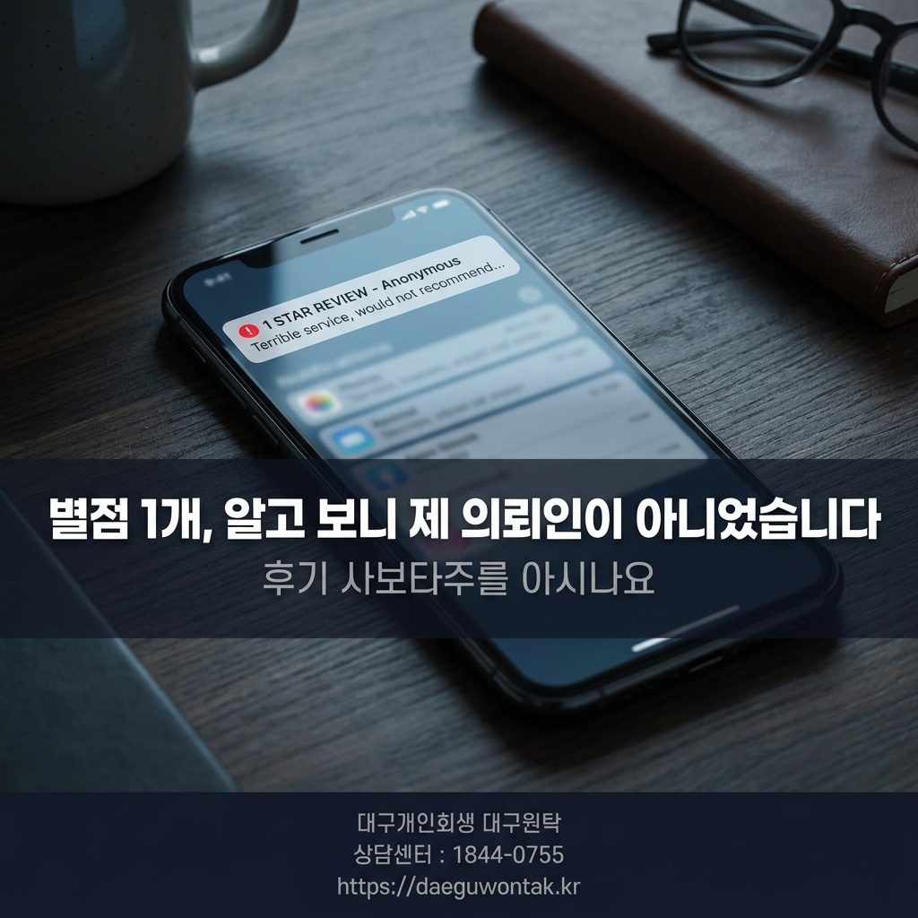 별점 1개, 알고 보니 제 의뢰인이 아니었습니다 — 후기 사보타주를 아시나요