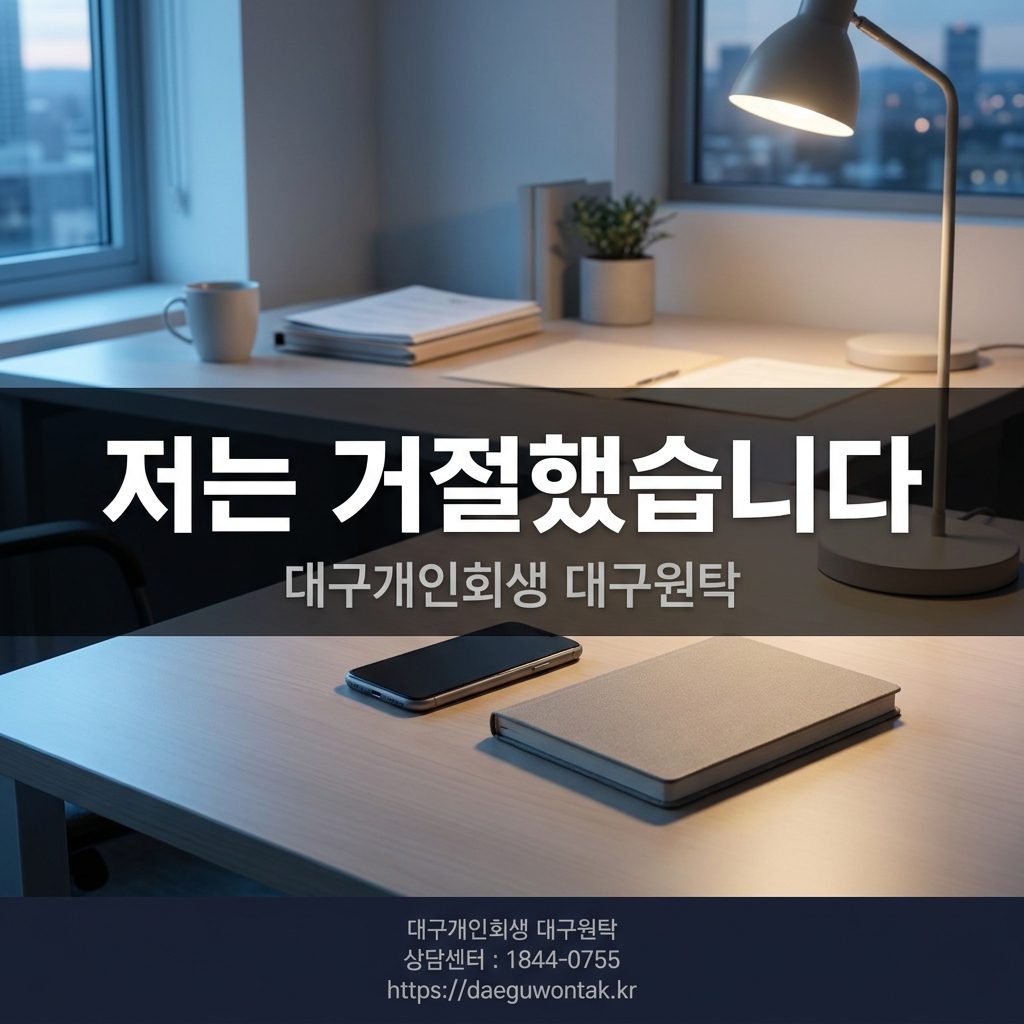 저는 거절했습니다 — 대구개인회생 대구원탁