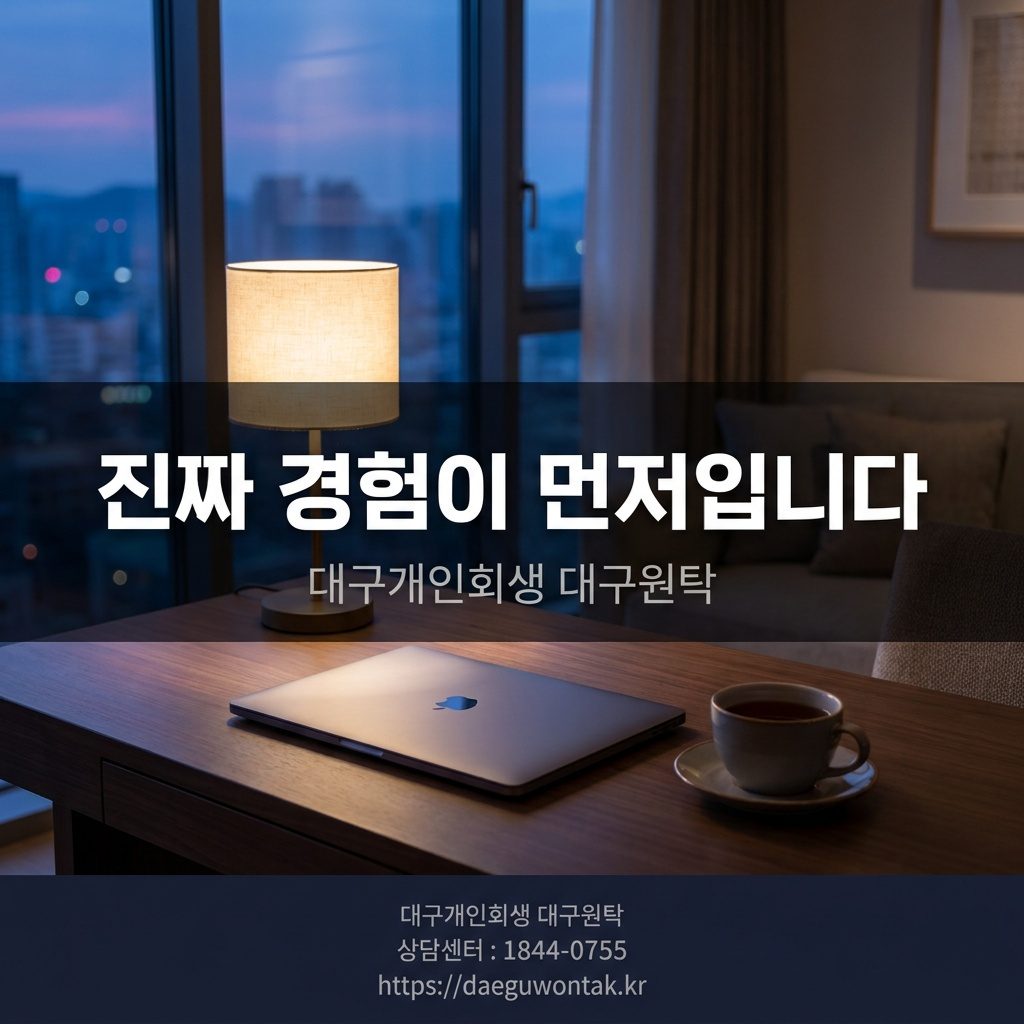 진짜 경험이 먼저입니다 — 대구개인회생 대구원탁